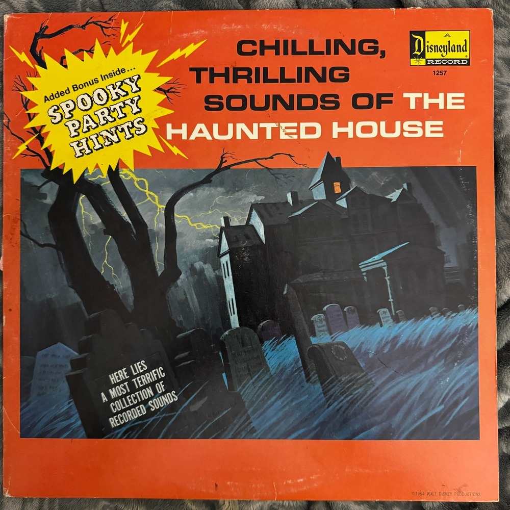Disneyland Record Chilling Thrilling Sounds of the Haunted House Vinyl LP 1257